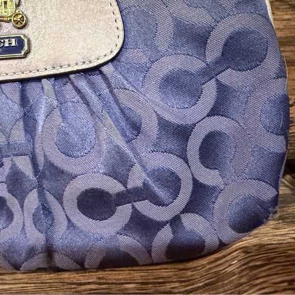 Coach Blue Patterned Clutch - Picture 8 of 16